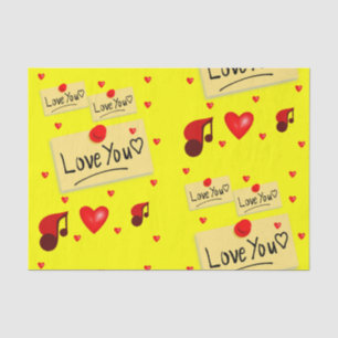 Seda Besos decorativos de papel tisular valentinas