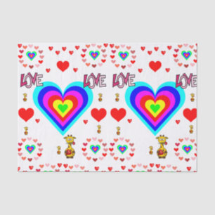 Seda Besos decorativos de papel tisular valentinas