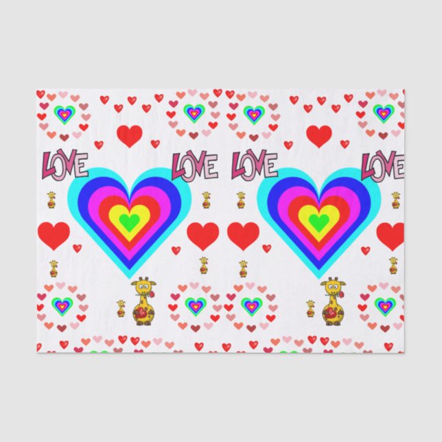 Seda Besos decorativos de papel tisular valentinas (Anverso)