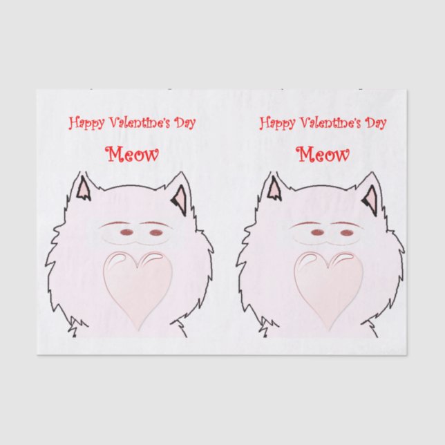 Seda Besos decorativos de papel tisular valentinas (Anverso)