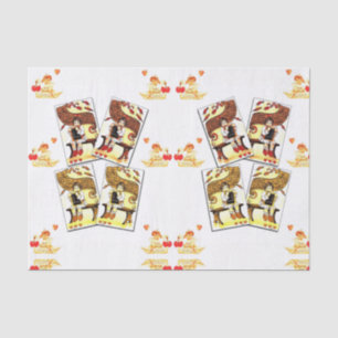 Seda Besos decorativos de papel tisular valentinas