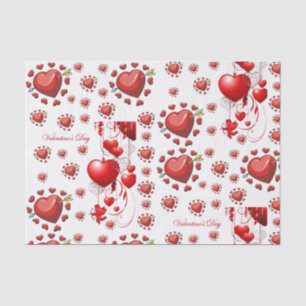 Seda Besos decorativos de papel tisular valentinas