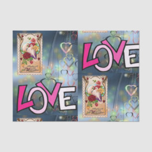 Seda Besos decorativos de papel tisular valentinas