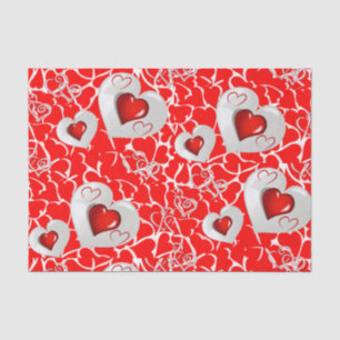 Seda Besos decorativos de papel tisular valentinas