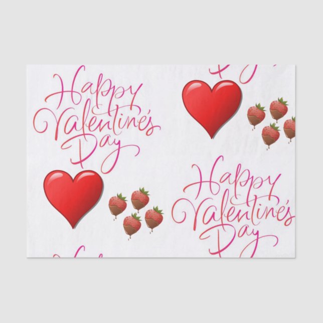 Seda Besos decorativos de papel tisular valentinas (Anverso)