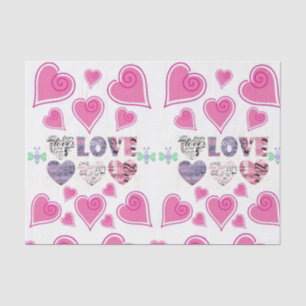 Seda Besos decorativos de papel tisular valentinas