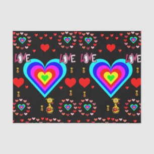Seda Besos decorativos de papel tisular valentinas