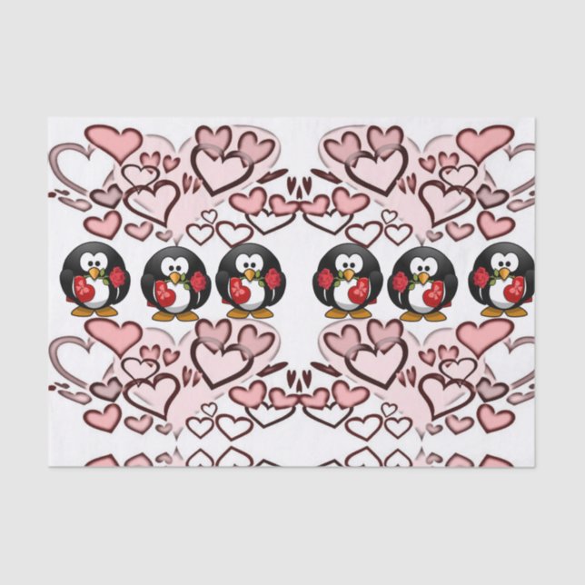 Seda Besos decorativos de papel tisular valentinas (Anverso)