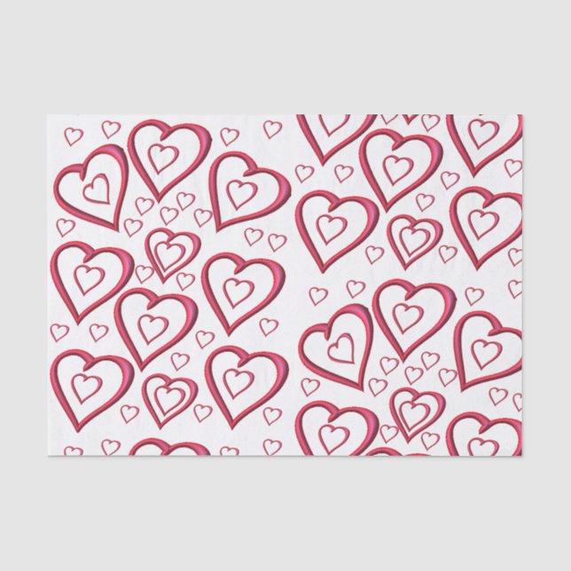 Seda Besos decorativos de papel tisular valentinas (Anverso)