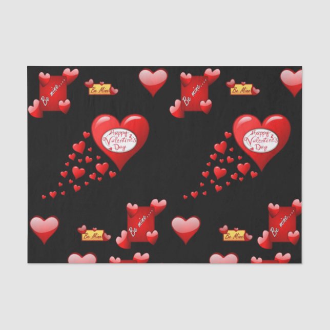 Seda Besos decorativos de papel tisular valentinas (Anverso)