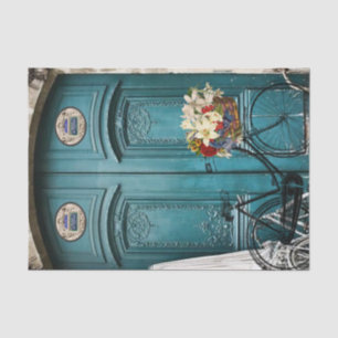 Seda Bicicleta Vintage de papel de tejidos