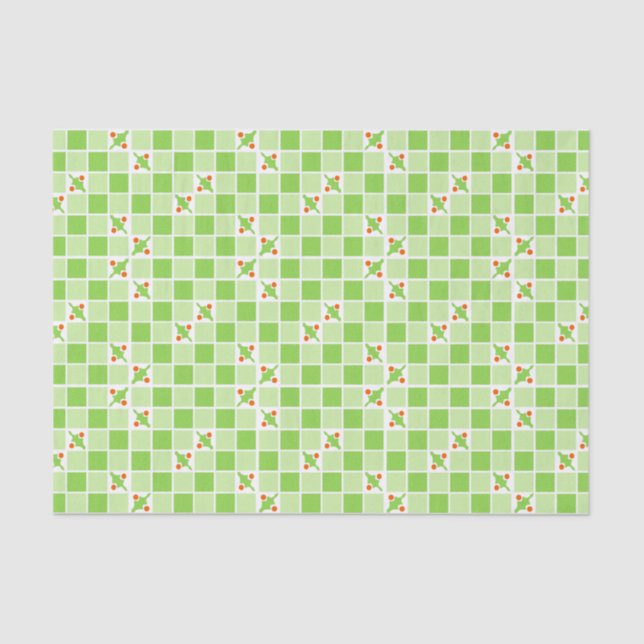 Seda Bloques verdes y papel de tejidos huecos (Anverso)