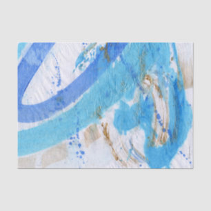 Seda Blues 021 Abstract Watercolor Paintado Papel de te