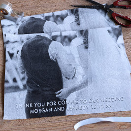 Seda Boda de mensajes de agradecimiento Papel de té fot