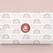 Boho Rainbow felicita al periódico en papel de tej