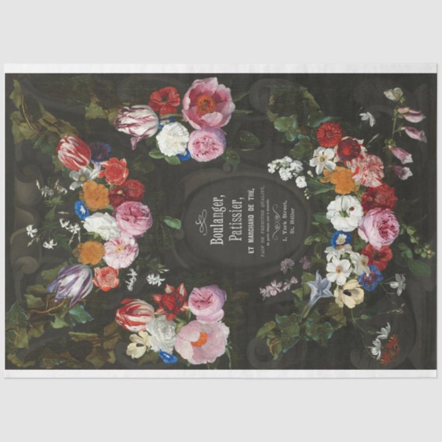 Seda Bonito papel de desenvolvimiento vintage francés f (Anverso)