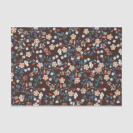 Seda Bonito papel de tejido floral brillante