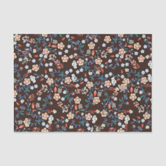 Seda Bonito papel de tejido floral brillante