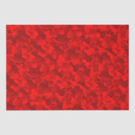 Seda Brillante papel de San Valentín de Corazón Rojo-Bo
