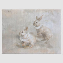 Seda Bunnies - Papel de tejidos con estilo de pintura a