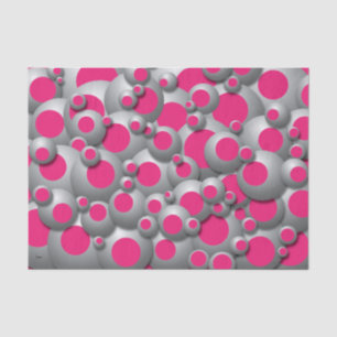 Seda Burbujas bulliciosas Papel de tejidos rosados cali