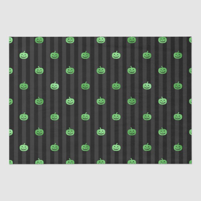 Seda Calabazas de bomba de papel de aluminio verde sin  (Anverso)