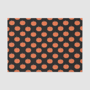 Seda Calabazas de Halloween papel de regalo de bolso de