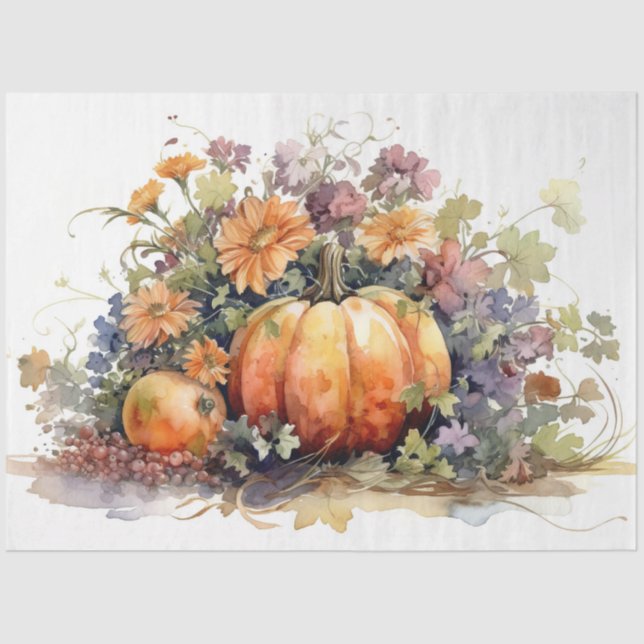 Seda Calabazas y florines 2 Papel de descomposición (Anverso)