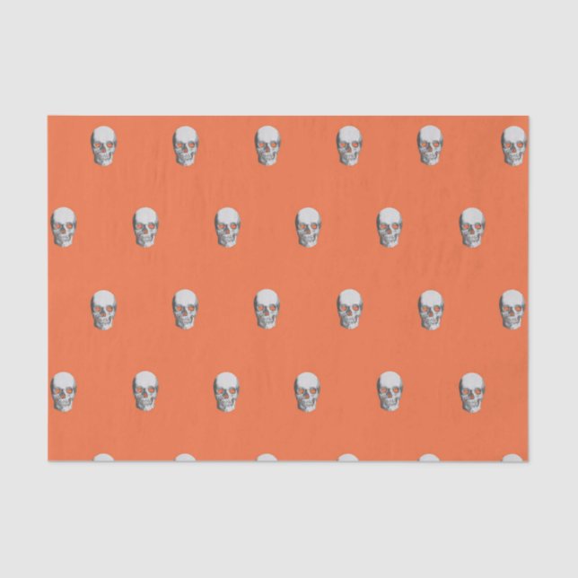 Seda Calaveras de Halloween papel de regalo bolso de re (Anverso)