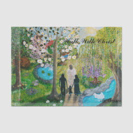 Seda Caminar Con El Papel Tejido De Cristo