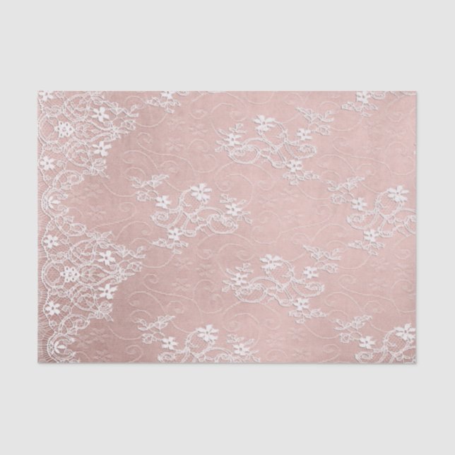 Seda Cara blanca sobre papel de tejidos rosados (Anverso)
