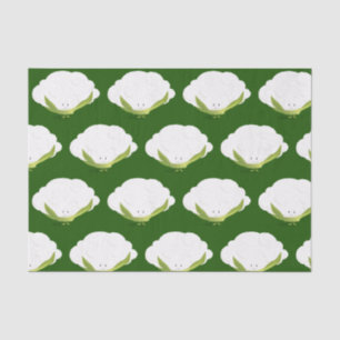 Seda Carácter de coliflor papel de tejido alimentario l