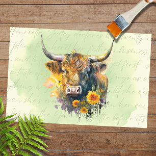 Seda Carne de vaca de Highland 2 Papel de descomposició
