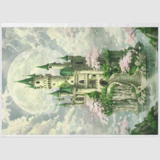 Seda Castillo de Princesa encantada en papel de tejidos