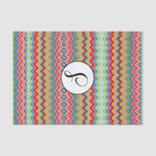 Seda Chevron de papel de tejidos