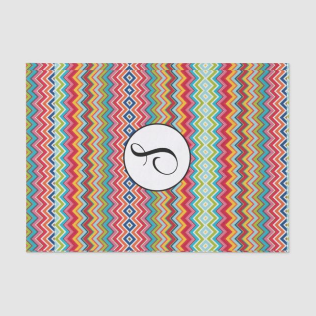 Seda Chevron de papel de tejidos (Anverso)