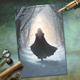 Seda Chica en el papel de deshielo del bosque 5