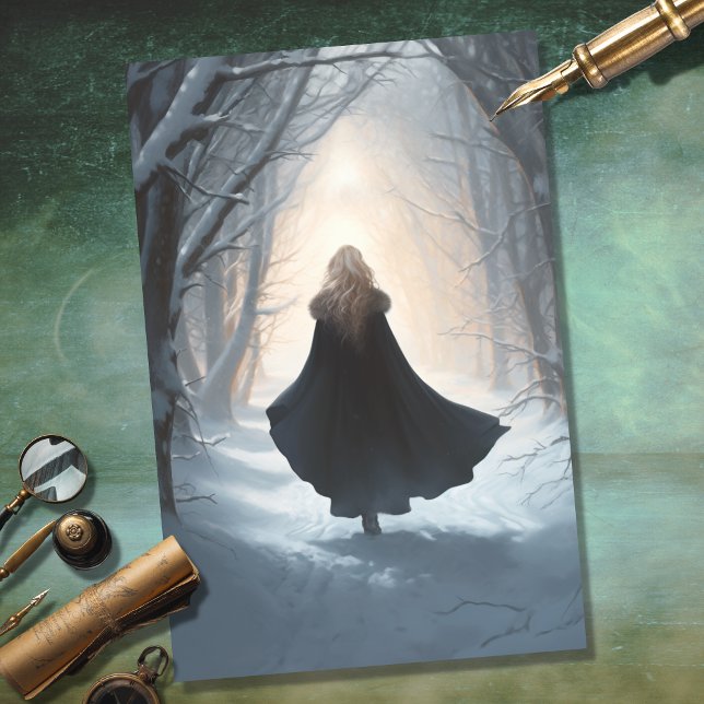 Seda Chica en el papel de deshielo del bosque 5 (Subido por el creador)