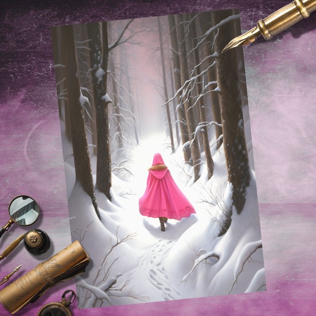 Seda Chica en papel de desenlace del bosque 6 (Subido por el creador)