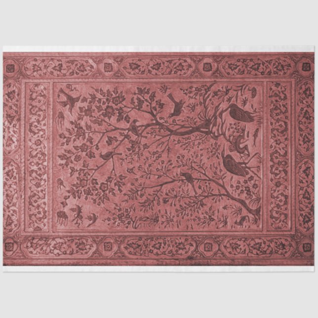 Seda Chinoiserie de papel de papel de papel para el tap (Anverso)