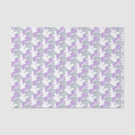 Seda Chrysanthemum papel de tejido blanco verde púrpura