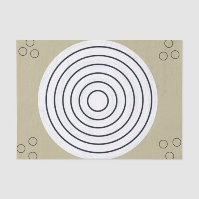Seda Circular de papel de tejidos (Anverso)