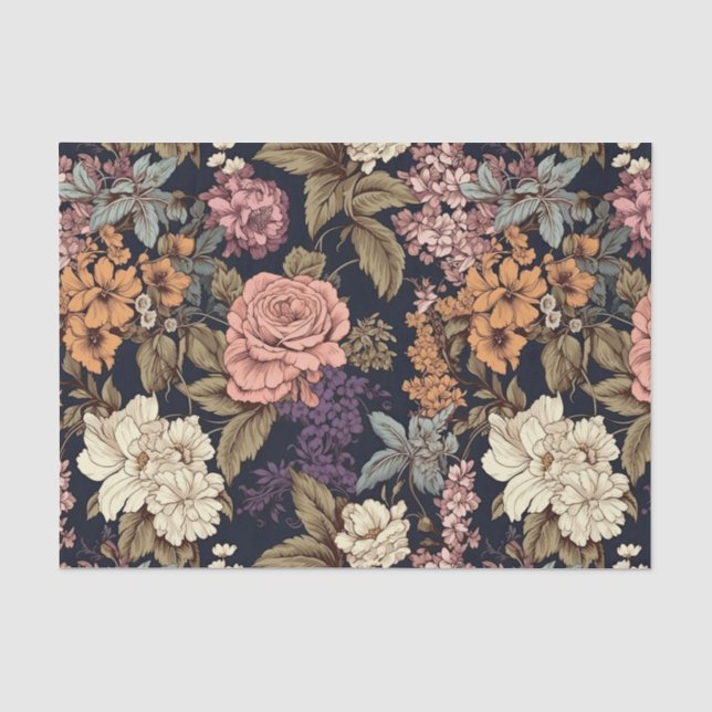 Seda Colección de papel de deshielo de los flores de vi (Anverso)