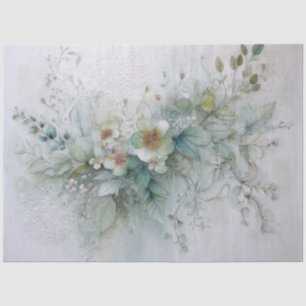 Seda Collage de papel botánico de salvia para decoupage