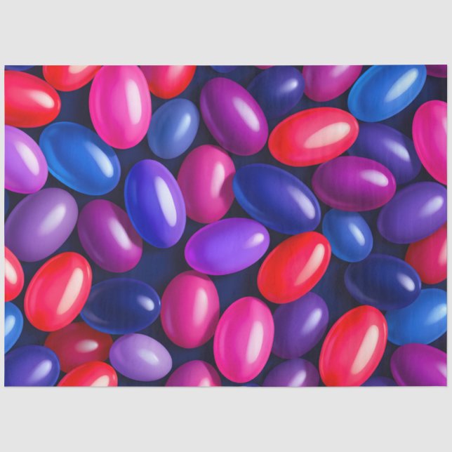 Seda Colorido papel de té de Jelly Bean (Anverso)