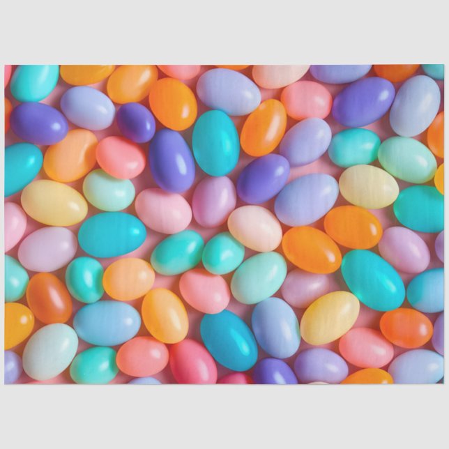 Seda Colorido papel de té de Jelly Bean (Anverso)