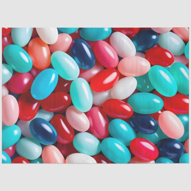Seda Colorido papel de té de Jelly Bean (Anverso)