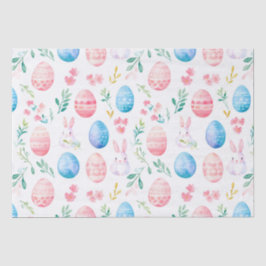 Seda Conejo de Pascua - Papel de Tejido con Patrones Si