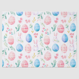 Seda Conejo de Pascua - Papel de Tejido con Patrones Si