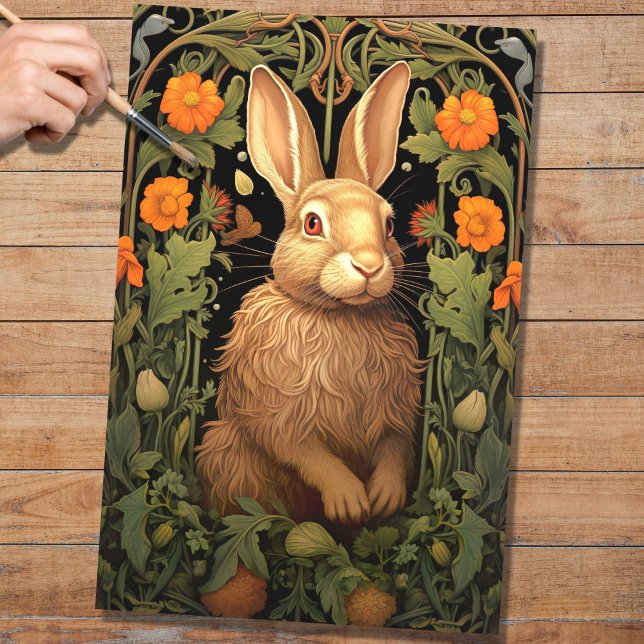 Seda Conejo en Tapiz 1 Papel de descomposición (Subido por el creador)